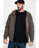 Ariat Men's Rebar Cold Weather Reversible Zip Work Hooded Sweatshirt - Big & Tall, Bark, hi-res