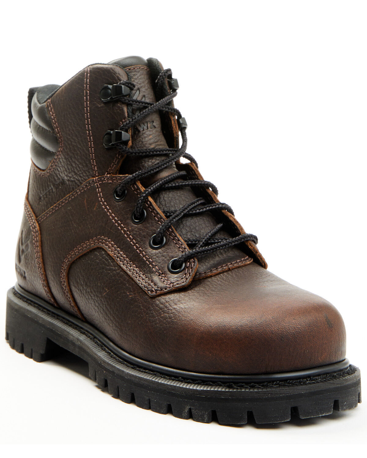 Image #1 - Hawx Women's 6" Lace-Up Work Boots - Steel Toe, Brown, hi-res