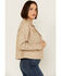 Image #2 - Mauritius Leather Women's Christy Star Zip-Front Moto Leather Jacket, Off White, hi-res