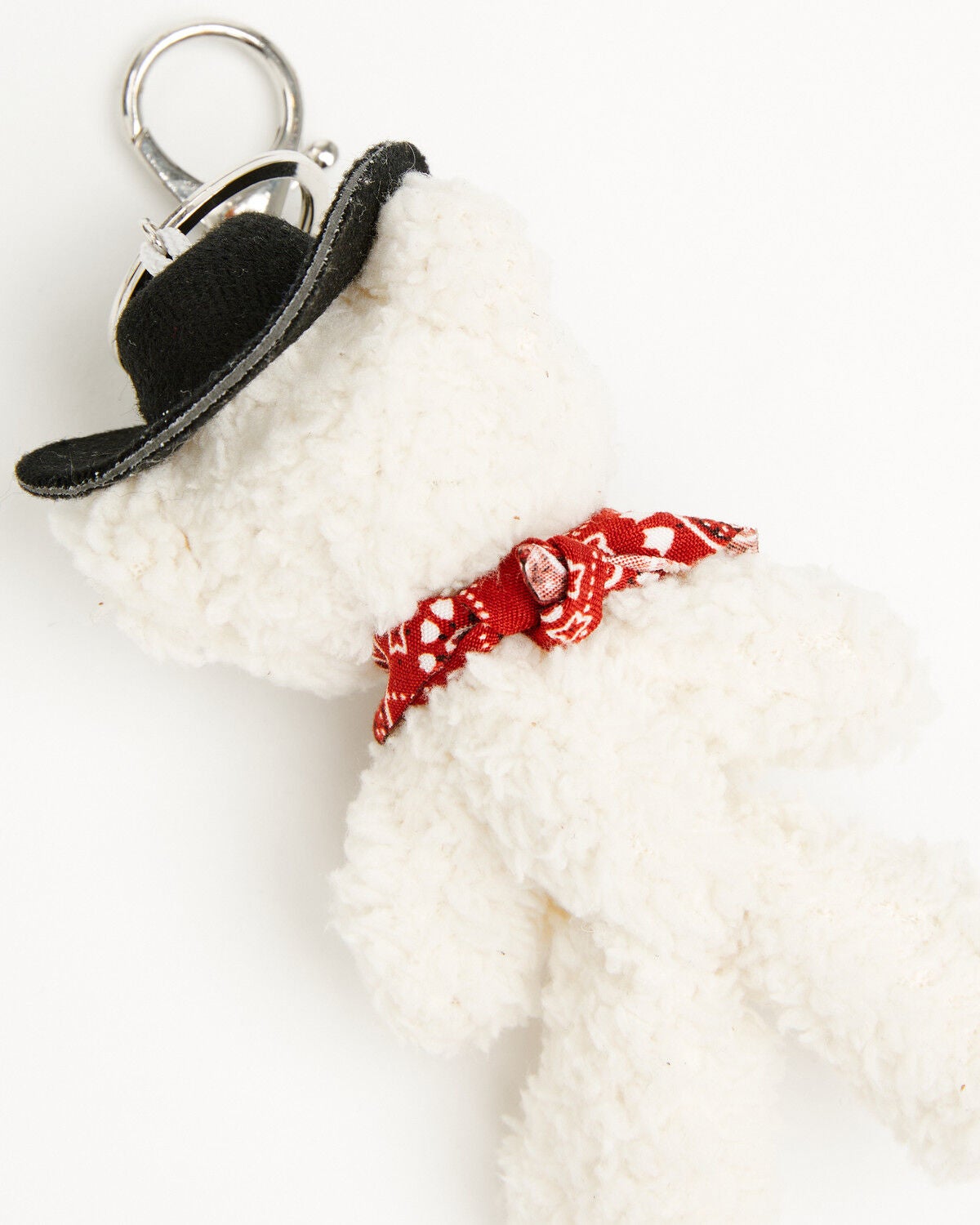 Image #4 - Shyanne Cowboy Bear Plush Bag Charm, Ivory, hi-res