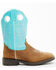 Image #2 - Shyanne Girls' Ceci Western Boots - Broad Square Toe, Blue, hi-res