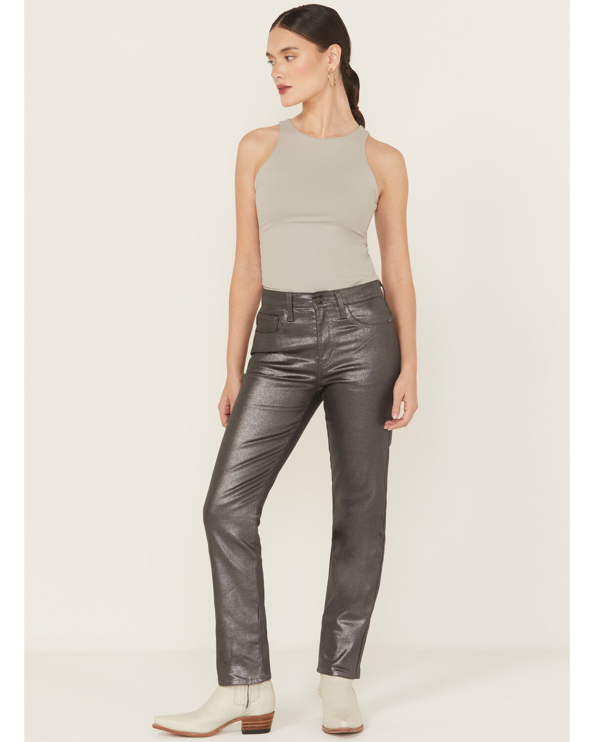オープニング 大放出セール Levi's Women's Shine Til Dawn 724 High Rise Coated Straight ジャケット・アウター