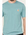 Image #3 - Carhartt Men's Loose Fit Heavyweight Short Sleeve Pocket Work T-Shirt, Blue, hi-res