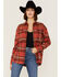 Image #1 - Cleo + Wolf Women's Cozy Spring Flannel , Brick Red, hi-res