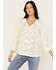 Image #1 - Shyanne Women's Long Sleeve Embroidered Boho Blouse, Cream, hi-res
