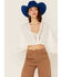 Image #1 - Jen's Pirate Booty Women's Halogen Top, White, hi-res