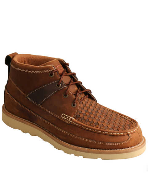 Twisted X Men's Casual Lace Up Boots - Moc Toe, Brown, hi-res