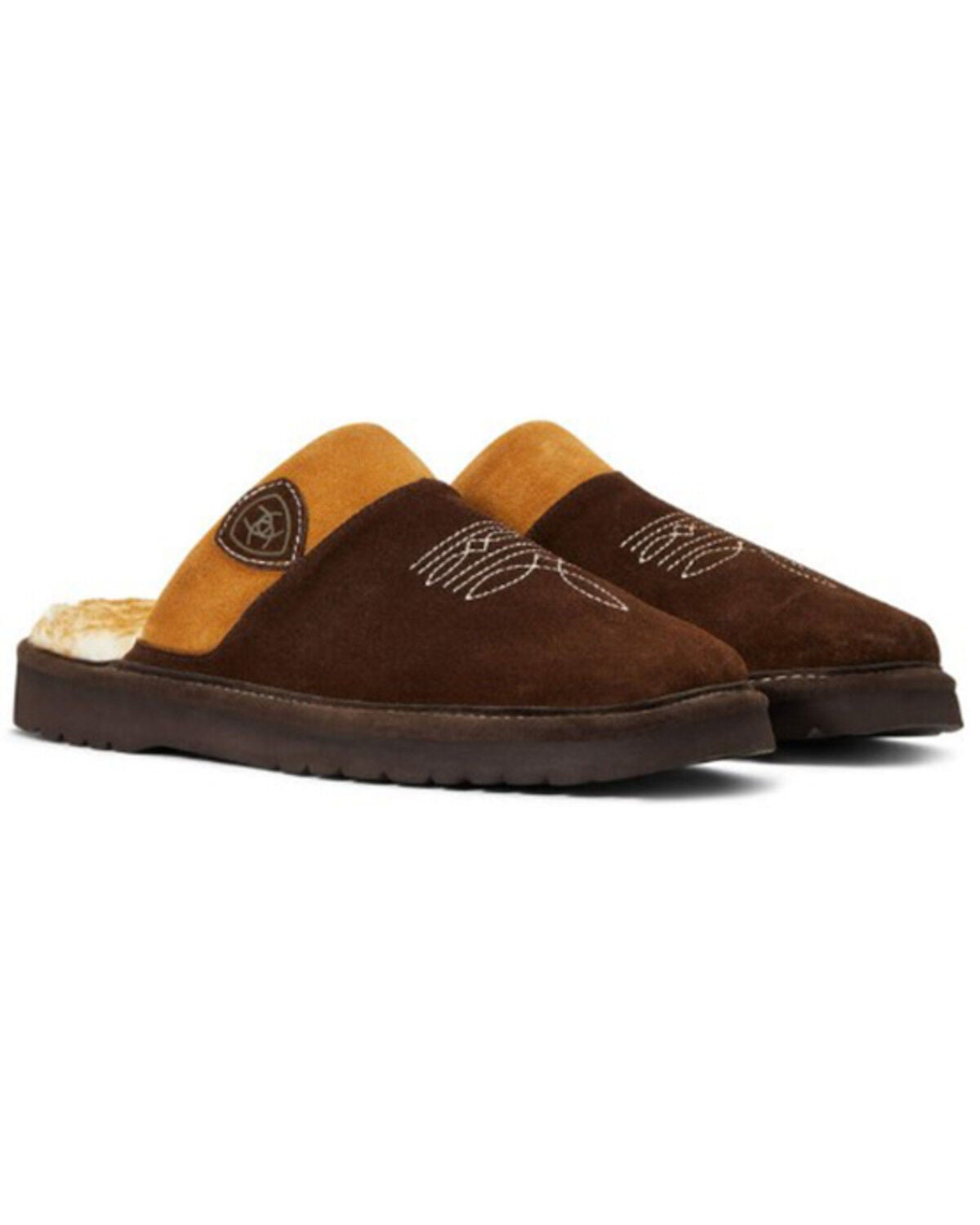 Ariat Men's Silversmith Slipper, Chocolate, hi-res