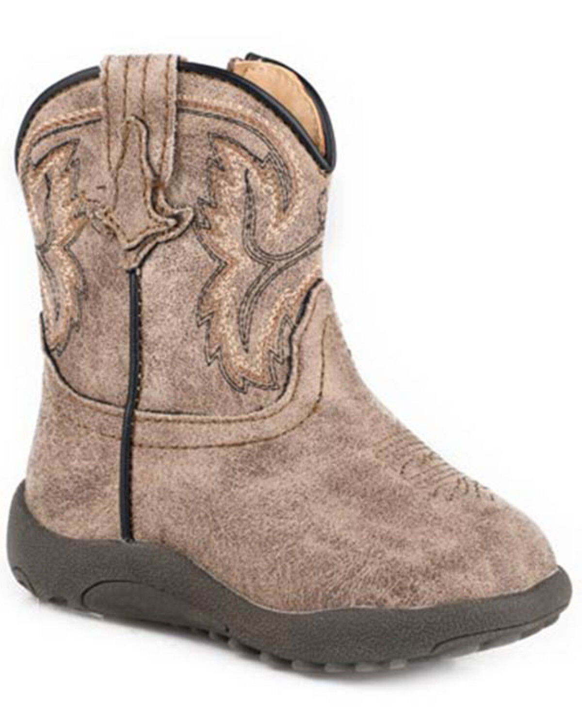 Image #1 - Roper Infant Boys' Cowbabies Eastwood Western Boots - Square Toe, Brown, hi-res