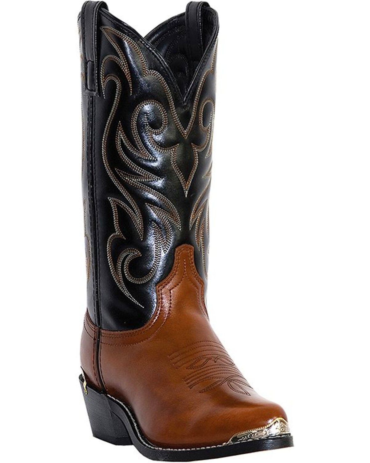 Image #1 - Laredo Men's Nashville Western Boots - Round Toe, Peanut, hi-res