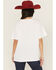 Image #4 - Wrangler Women's Rider Logo Short Sleeve Graphic Tee, White, hi-res