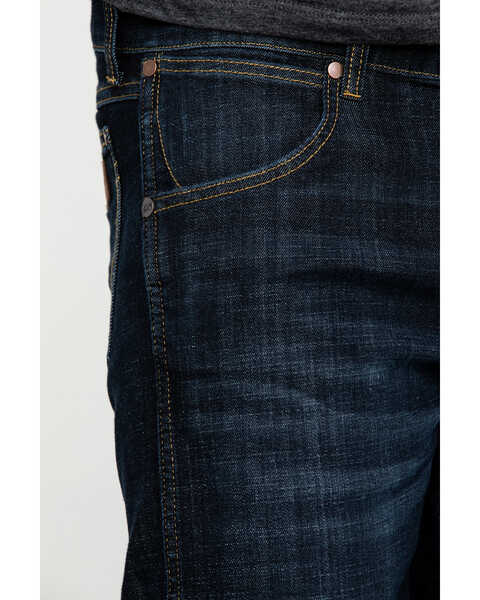 Image #4 - Wrangler Retro Men's Dax Dark Stretch Slim Bootcut Jeans , Indigo, hi-res