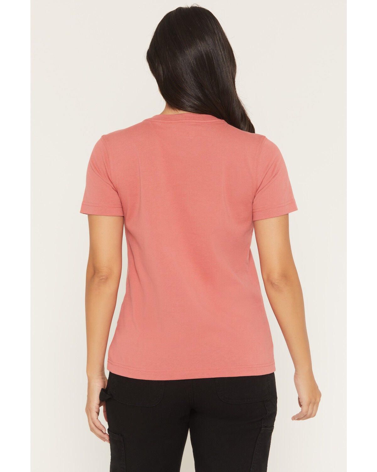 Image #4 - Carhartt Women's Relaxed Fit Lightweight Short Sleeve Pocket Work Tee, Red, hi-res