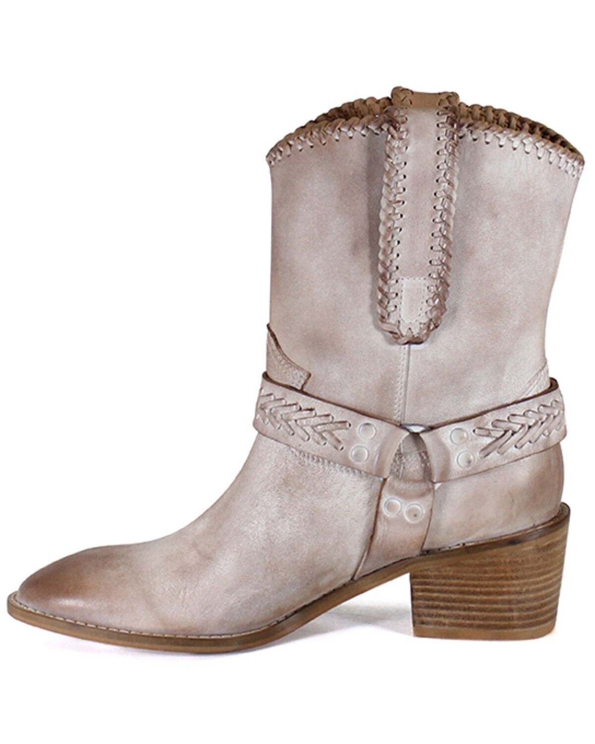 Image #3 - Diba True Women's Glass Heart Western Booties - Round Toe, Off White, hi-res