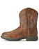Image #2 - Ariat Women's Anthem Shortie Performance Western Boots - Round Toe, Brown, hi-res