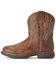 Image #2 - Ariat Women's Anthem Shortie Performance Western Boots - Round Toe , Brown, hi-res