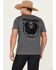 Image #1 - Wrangler Men's Born Free Short Sleeve Graphic T-Shirt, Heather Grey, hi-res