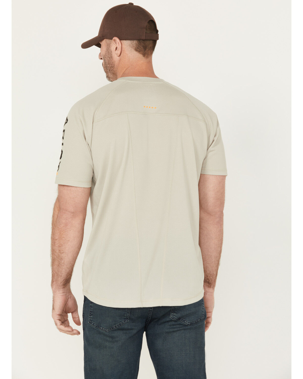 Image #4 - Ariat Men's Rebar Heat Fighter Short Sleeve Pocket Work Shirt - Tall, Grey, hi-res
