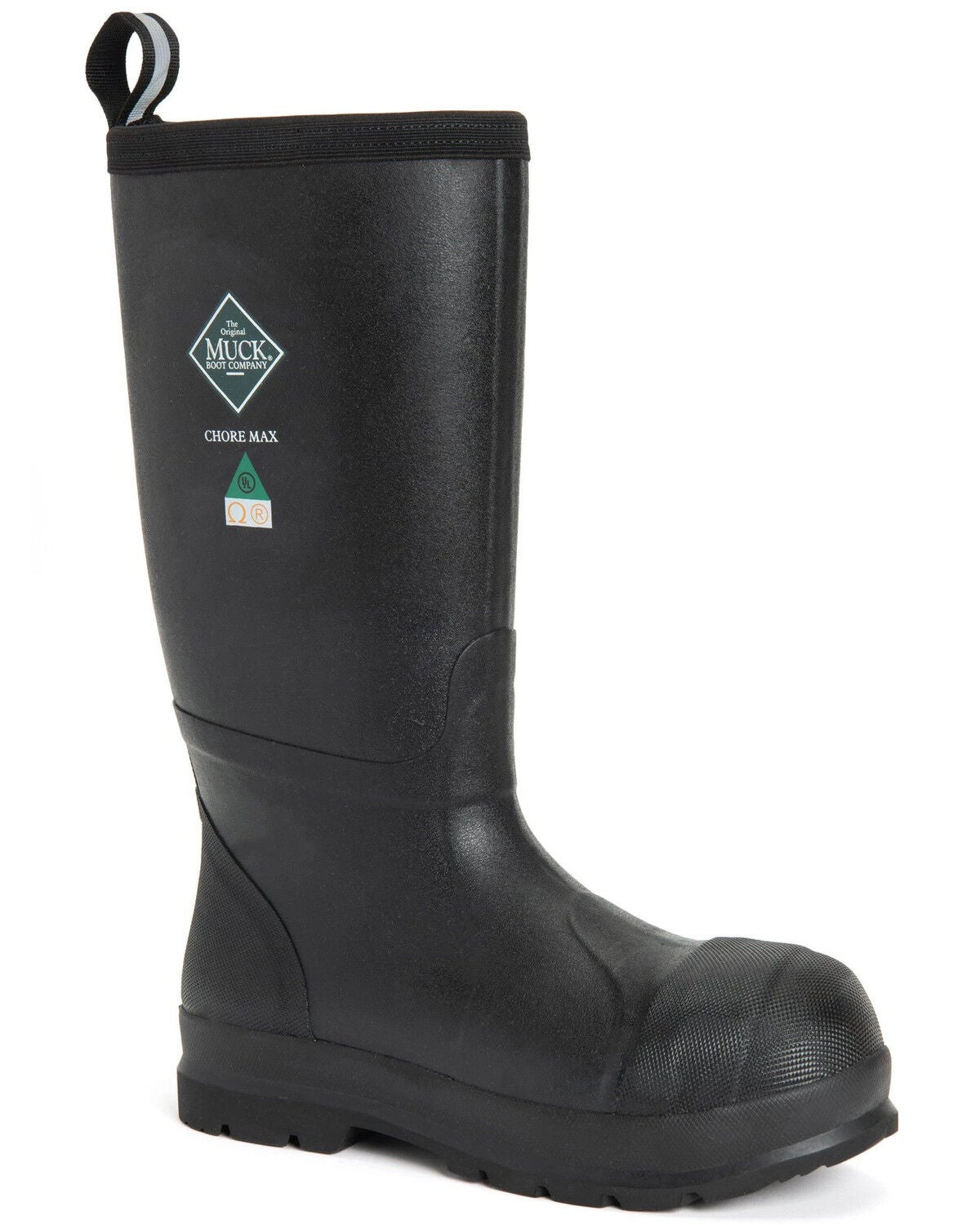 Muck Boots Men's Chore Max Rubber Boots - Composite Toe, Black, hi-res