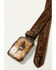 Image #2 - Shyanne Women's Longhorn Buckle Belt, Dark Brown, hi-res