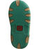 Twisted X Infant Turquoise Bomber Driving Mocs, Brown, hi-res
