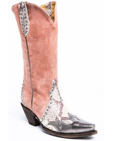 Idyllwind Women's Leap Western Boots - Snip Toe, Blush, hi-res