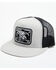 Image #1 - Lazy J Ranch Men's Black Elevation Cowhead Logo Patch Mesh-Back Ball Cap, Silver, hi-res