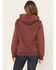 Image #4 - Carhartt Women's Relaxed Fit Midweight Graphic Hoodie, Wine, hi-res