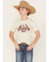 Image #1 - Sable Sky Boys' Mexico Flag Short Sleeve Graphic T-Shirt, Tan, hi-res