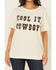 Image #3 - Shyanne Women's Cool It Cowboy Short Sleeve Graphic Tee, Cream, hi-res
