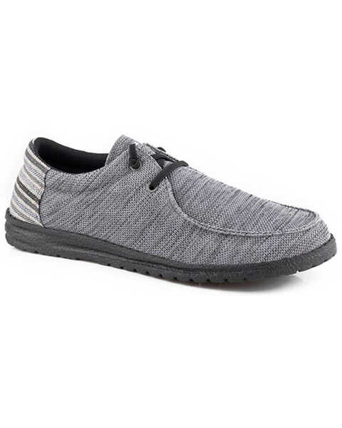 Roper Men's Hang Loose Casual Shoes - Moc Toe, Grey, hi-res