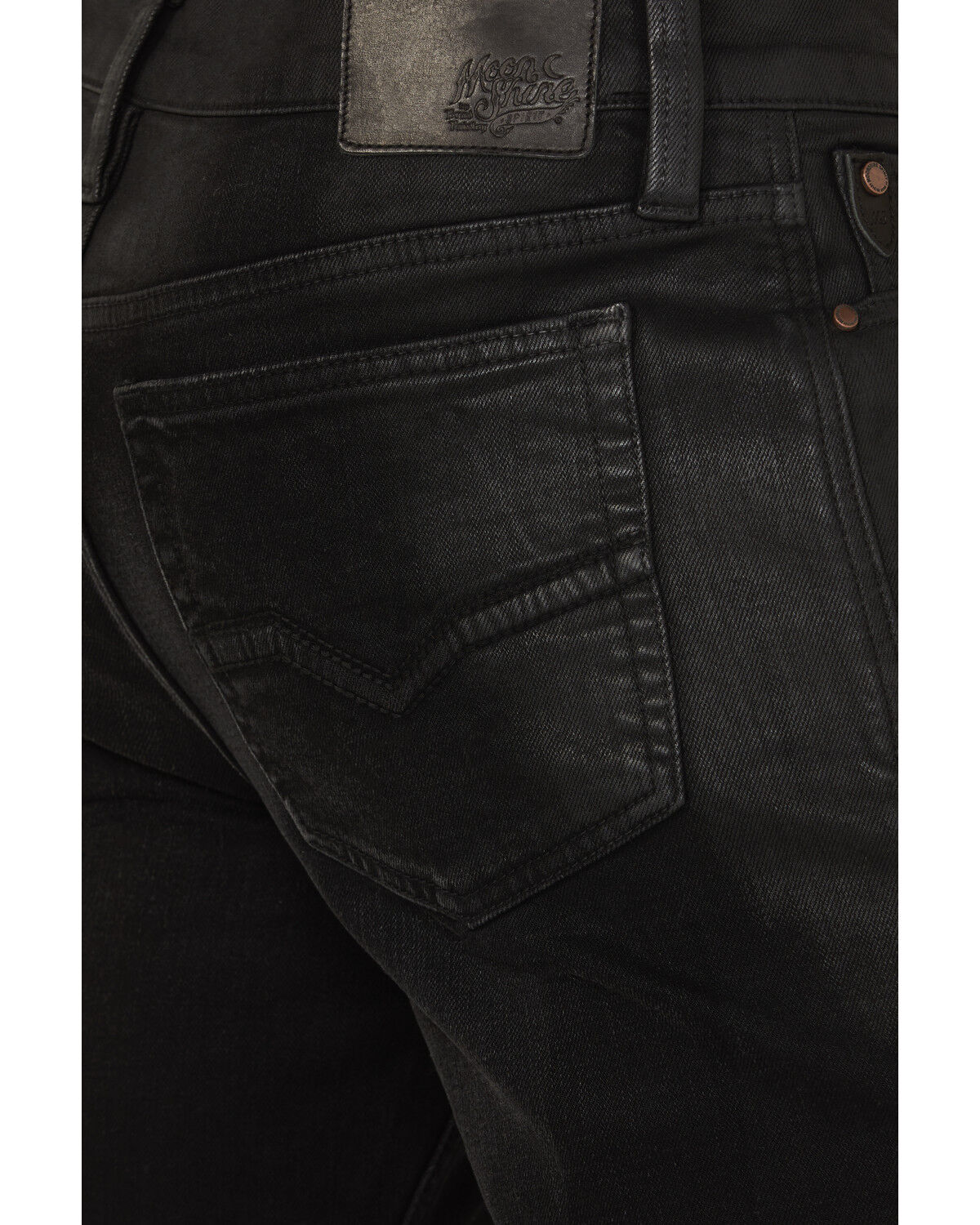 Image #4 - Moonshine Spirit Men's Venom Slim Straight Stretch Denim Jeans, Black, hi-res
