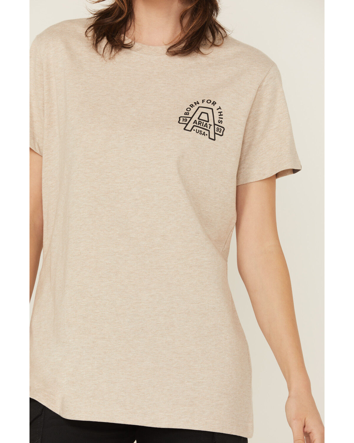 Image #4 - Ariat Women's Rebar Born For This Short Sleeve Graphic Work Tee, Beige, hi-res