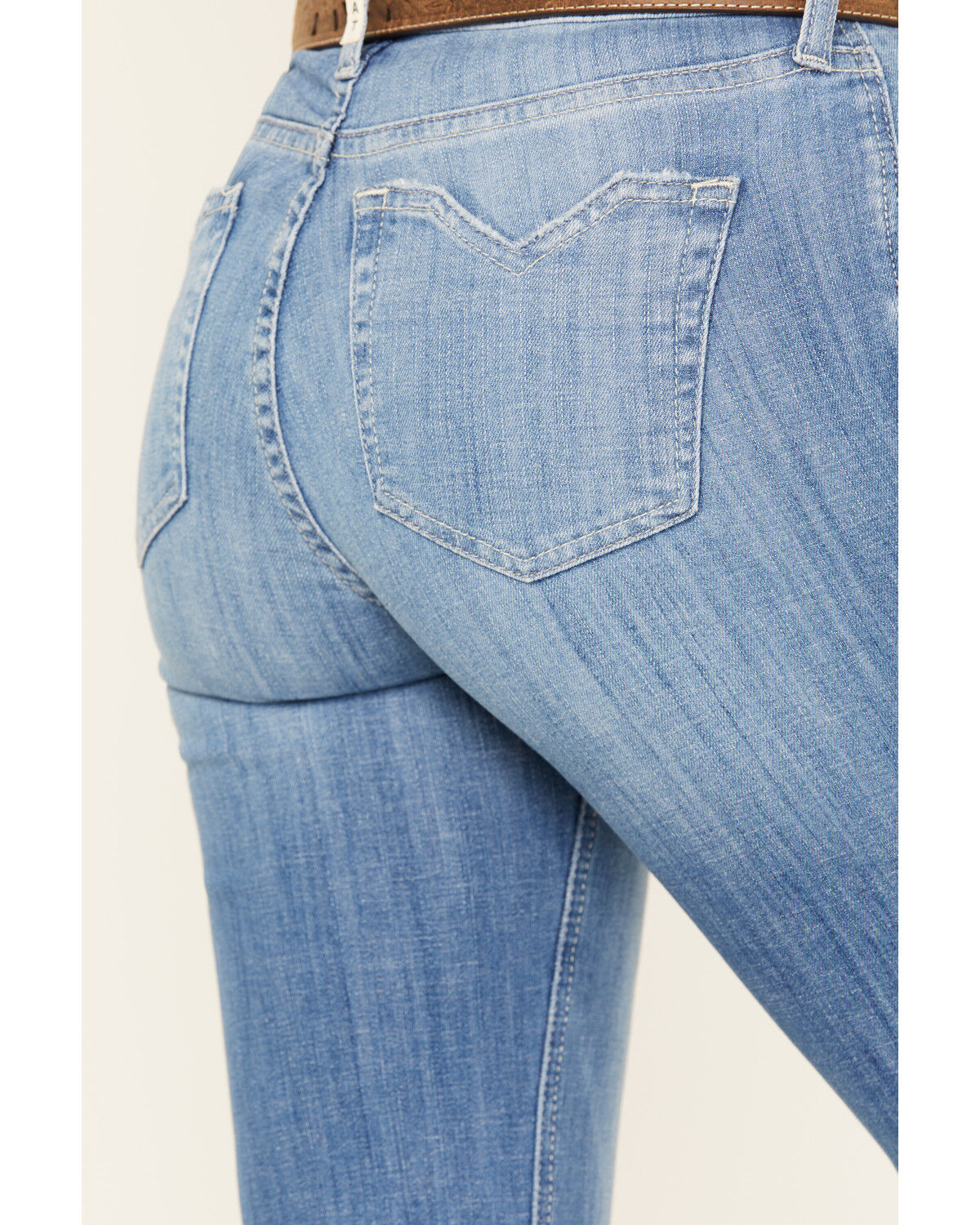 Image #2 - Ariat Women's Claire Medium Wash High Rise Slim Trouser Stretch Denim Jeans, Medium Wash, hi-res