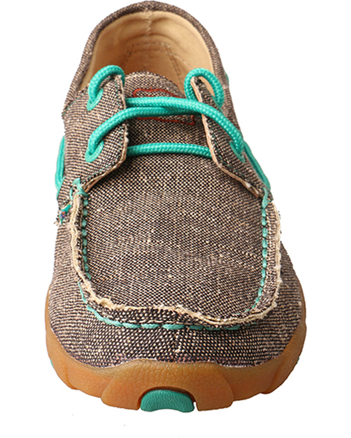 Image #4 - Twisted X Women's ECO Boat Shoe Driving Mocs, Brown, hi-res