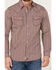 Image #3 - Moonshine Spirit Men's Album Printed Long Sleeve Pearl Snap Western Shirt, Burgundy, hi-res