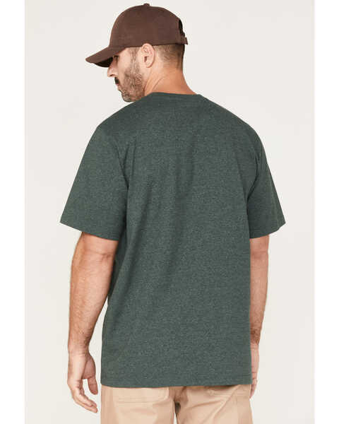 Image #4 - Hawx Men's Forge Solid Work Pocket T-Shirt - Big & Tall , Dark Green, hi-res