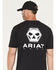 Image #4 - Ariat Men's Rebar Cotton Strong Bolt Short Sleeve Graphic Work Shirt, Black, hi-res