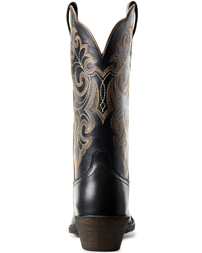 Ariat Women's Round Up Western Boots - Square Toe, Black, hi-res