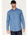 Image #1 - Cody James Men's FR Vented Solid Long Sleeve Button-Down Work Shirt, Light Blue, hi-res