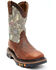 Image #1 - Cody James Men's Camo Decimator Western Work Boots - Soft Toe, Brown, hi-res