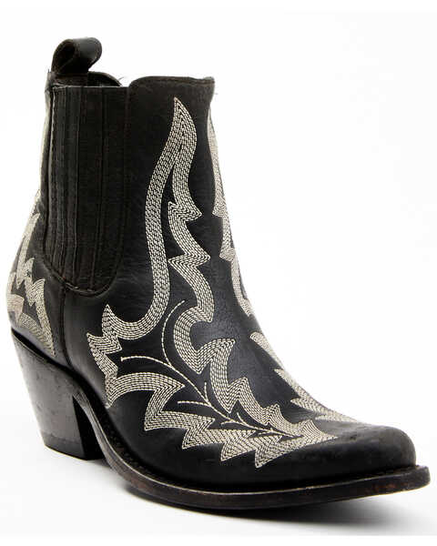 Caborca Silver by Liberty Black Women's Simone Western Booties - Medium Toe , Black, hi-res