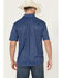 Image #4 - Ariat Men's TEK Leaf Print Short Sleeve Performance Polo, Blue, hi-res