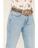Image #4 - Wrangler Retro Women's Jordyn Medium Wash Mid Rise Bailey Trouser Stretch Denim Jeans, Medium Wash, hi-res