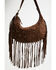 Image #2 - Shyanne Women's Arden Fringe Studded Suede Shoulder Bag, Brown, hi-res
