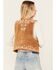 Image #4 - Scully Women's Embroidered Leather Vest , Tan, hi-res