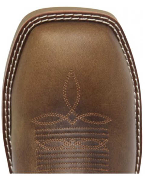 Image #6 - Double H Men's Zenon Western Work Boots - Soft Toe, Brown, hi-res