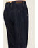Image #3 - Rock & Roll Denim Women's Dark Wash High Rise Striped Jacquard Trouser Jeans, Dark Wash, hi-res