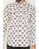 Image #3 - Moonshine Spirit&reg; Men's Memphis Floral Print Long Sleeve Snap Western Shirt, Ivory, hi-res