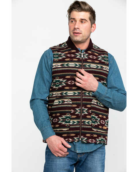 Powder River Outfitters Men's Southwestern Jacquard Vest , , hi-res